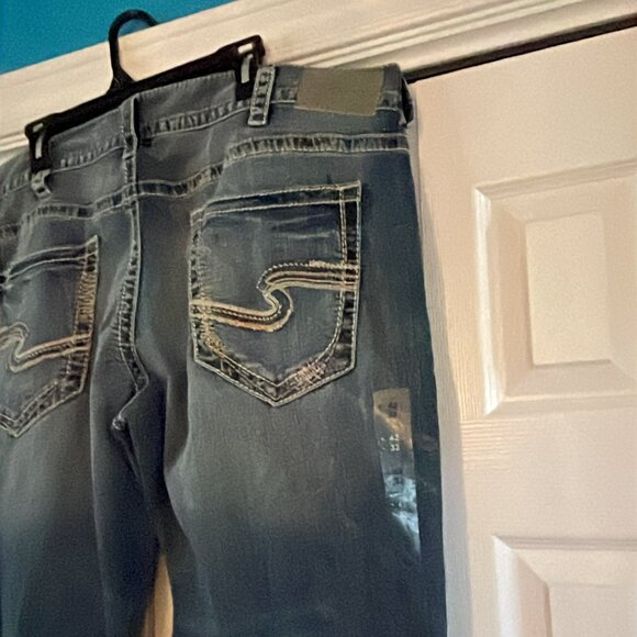 Mens Silver Jeans Brand New Size 42 x 32 - Picture 8 of 14